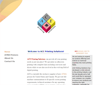 Tablet Screenshot of aceprintingsolutions.com